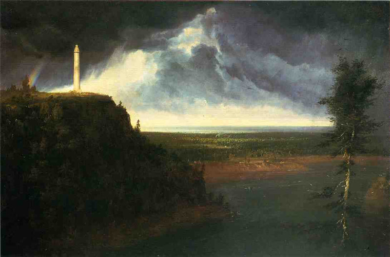 Brock`s-Monument by Thomas Cole — Oil Painting Reproduction