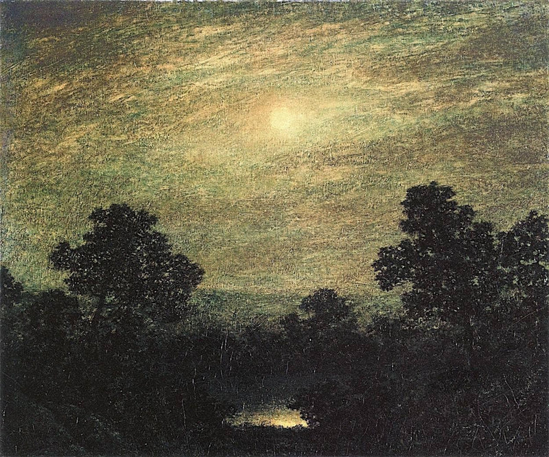 Brook by Moonlight by Ralph Blakelock — Oil Painting Reproduction