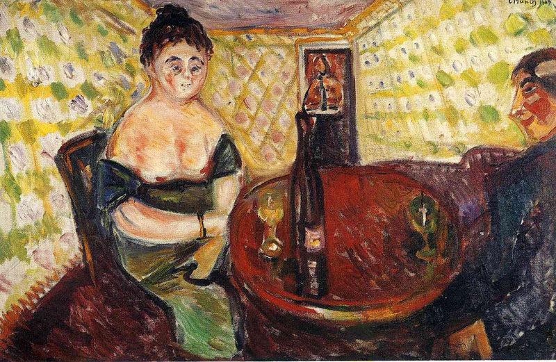 Brothel Scene. Zum sussen Madel by Edvard Munch — Oil Painting Reproduction