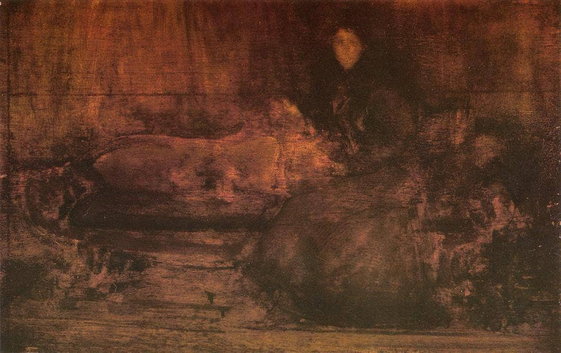 Brown and Gold: Portrait of Lady Eden by James McNeill Whistler — Oil Painting Reproduction
