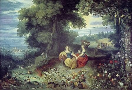 Allegorie Erde Und Wasser by Jan Brueghel the Elder — Oil Painting Reproduction