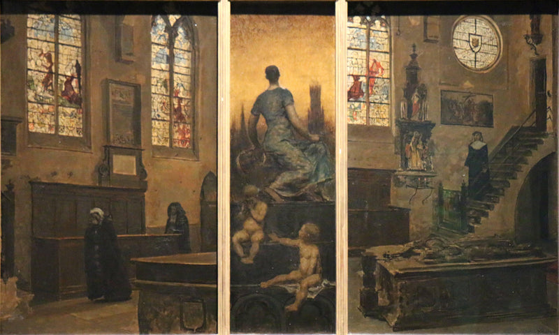 Bruges by Xavier Mellery — Oil Painting Reproduction