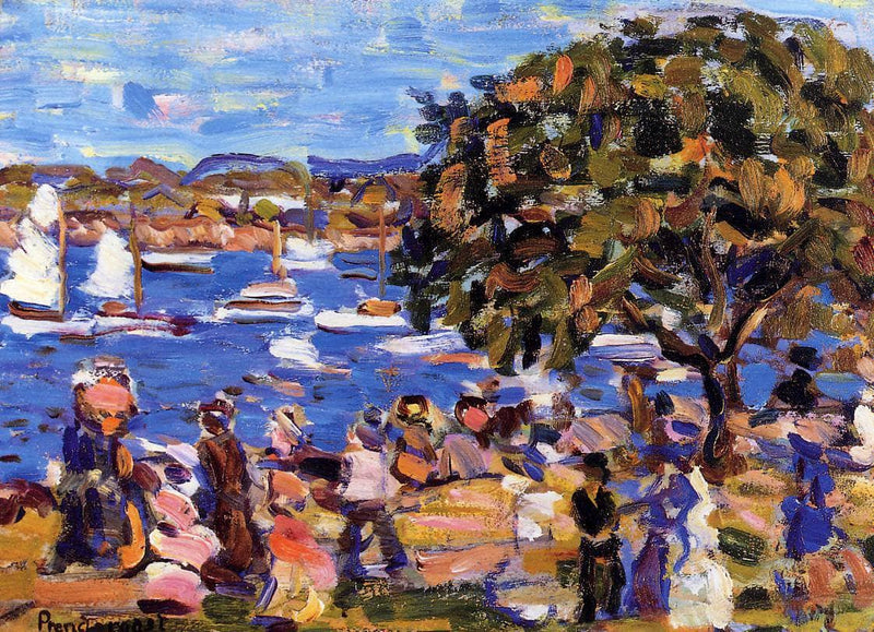 Buck's Harbor by Maurice Prendergast — Oil Painting Reproduction