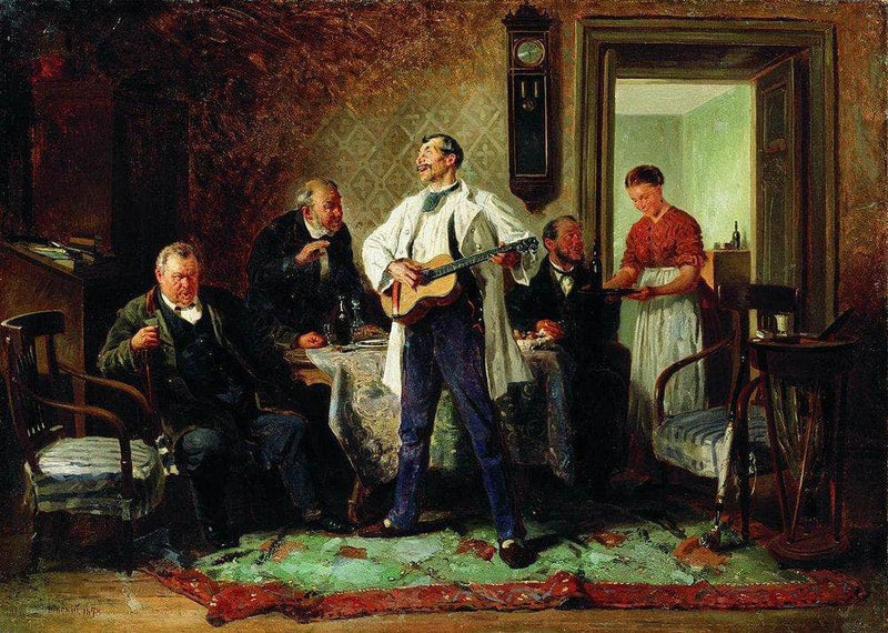 Buddies by Vladimir Makovsky — Oil Painting Reproduction