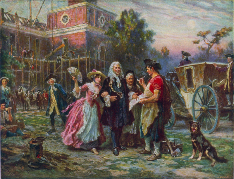 Building the Cradle of Liberty by Jean Leon Gerome Ferris — Oil Painting Reproduction