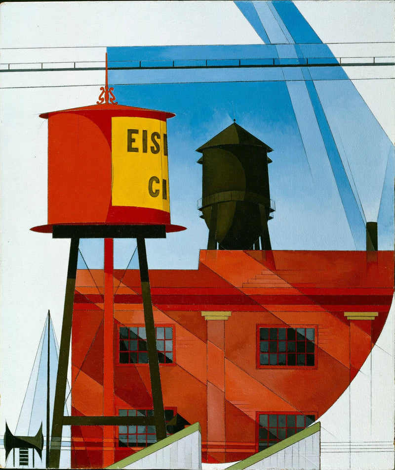 Buildings Abstraction, Lancaster by Charles Demuth — Oil Painting Reproduction