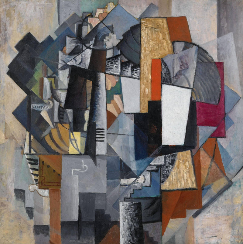 Bureau and Room by Kazimir Malevich — Oil Painting Reproduction