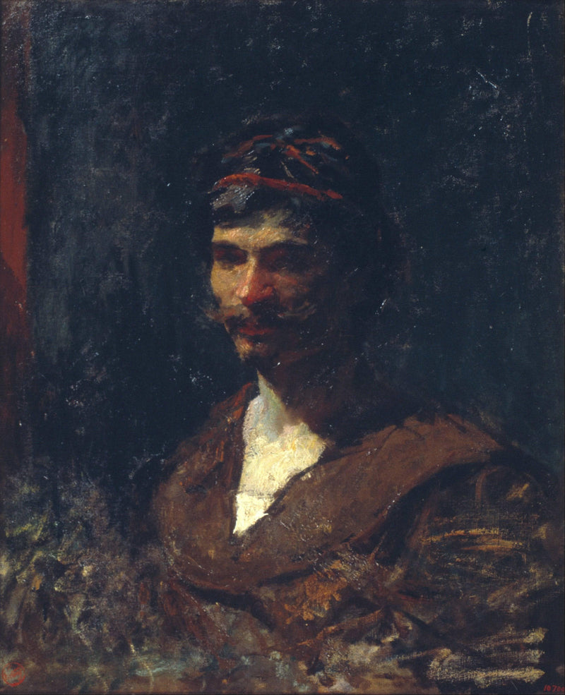 Bust of a man, allegory of Bacchus by Marià Fortuny — Oil Painting Reproduction