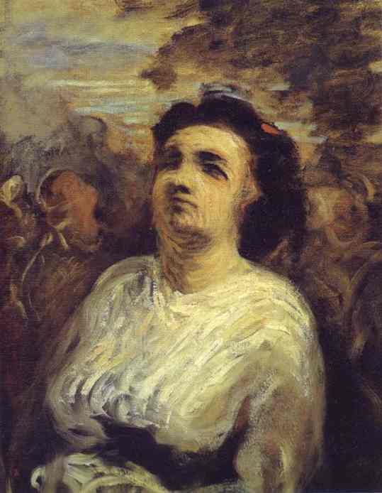 Bust of a Woman by Honore Daumier — Oil Painting Reproduction