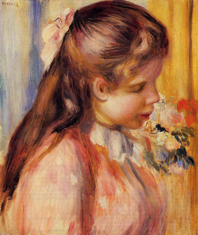 Bust of a Young Girl in modern living room