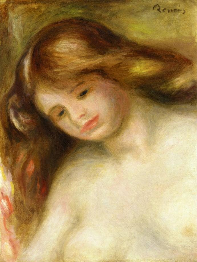 Bust of a Young Nude by Pierre-Auguste Renoir — Oil Painting Reproduction