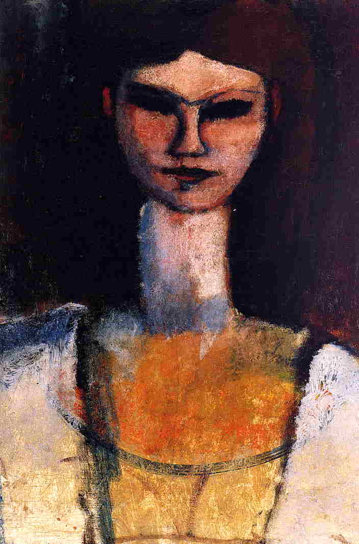 Bust of a Young Woman by Amedeo Modigliani — Oil Painting Reproduction