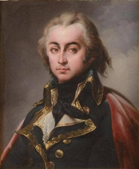 Bust portrait of Cyrus-Marie-Adélaïde de Timbrune, count of Valence, general-in-chief of the Ardennes army by Merry Joseph Blondel — Oil Painting Reproduction