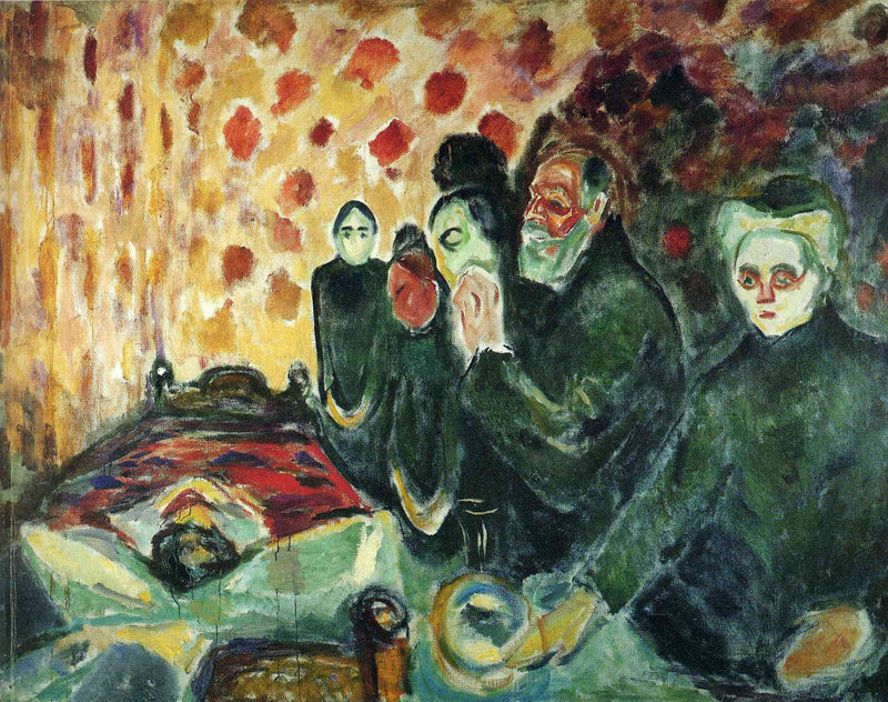 By the Deathbed (Fever) I by Edvard Munch — Oil Painting Reproduction