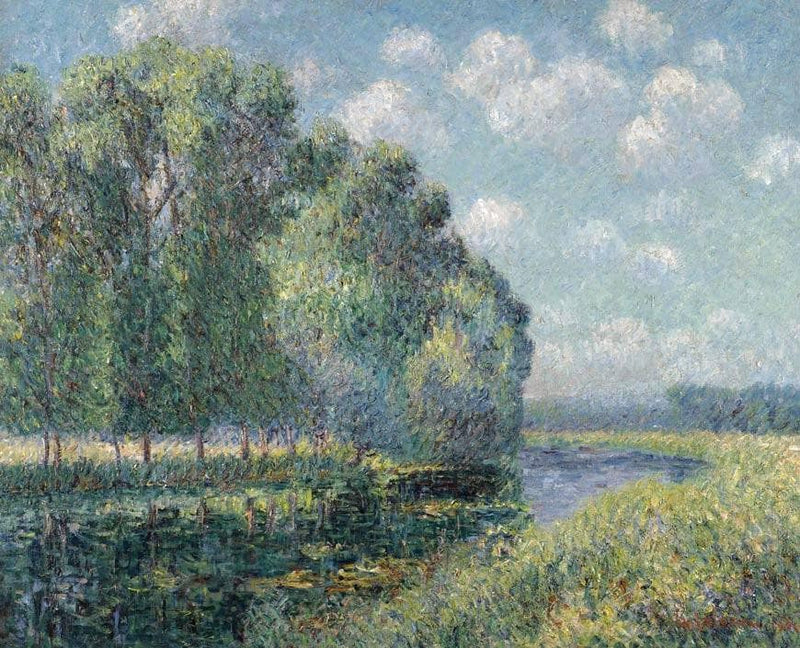 By the Eure River in Spring by Gustave Loiseau — Oil Painting Reproduction