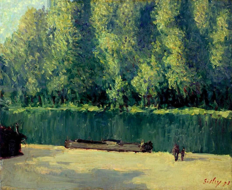 By the Loing by Alfred Sisley — Oil Painting Reproduction