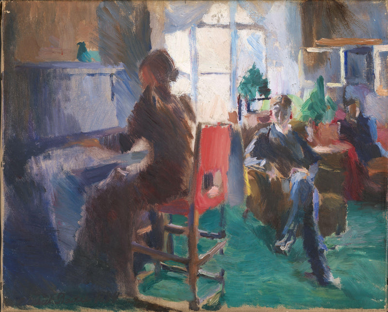 By the Piano by Harriet Backer — Oil Painting Reproduction