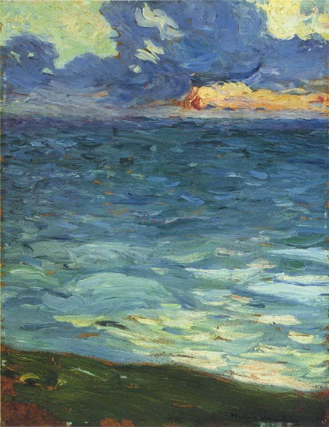 By the Sea by Henri Martin — Oil Painting Reproduction