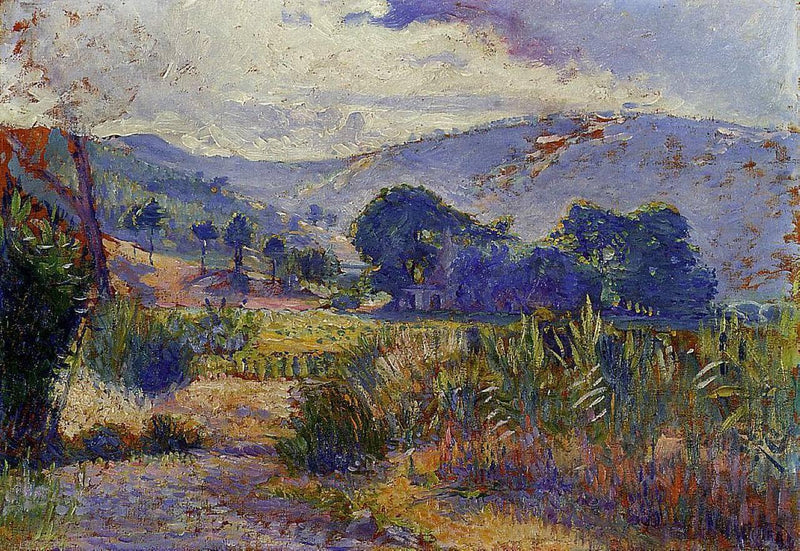 Cabasson Landscape (study) by Henri-Edmond Cross — Oil Painting Reproduction