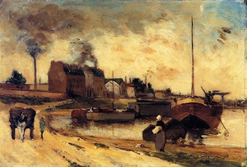 Cail Factories and Quai of Grenelle by Paul Gauguin — Oil Painting Reproduction