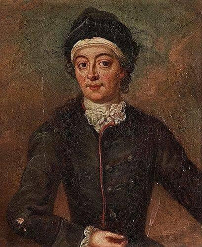 Caisa Gripenvall (Gripenwald) in a riding coat in living room