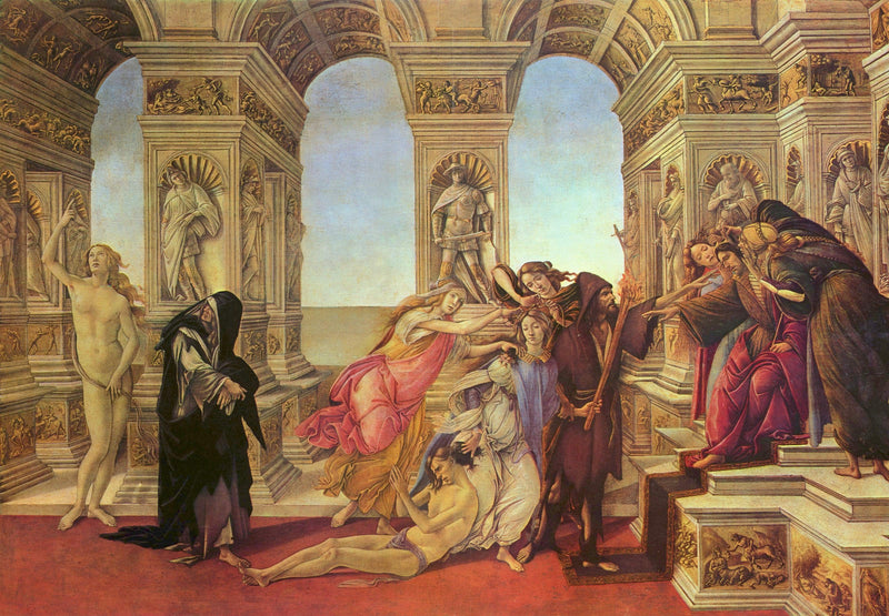 Calumny of Apelles by Sandro Botticelli — Oil Painting Reproduction