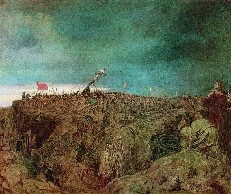 Calvary (Crucifixion) by Ilya Repin — Oil Painting Reproduction