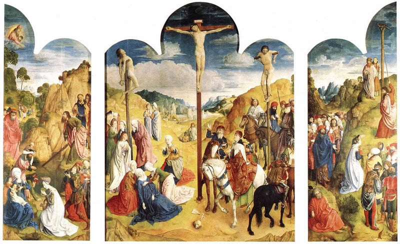 Calvary Triptych by Hugo van der Goes — Oil Painting Reproduction