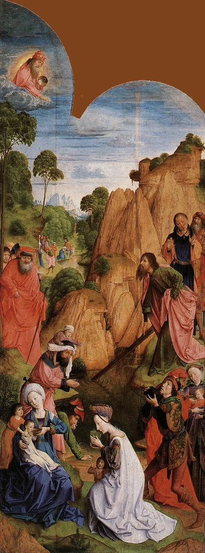 Calvary Triptych (left wing) in entryway