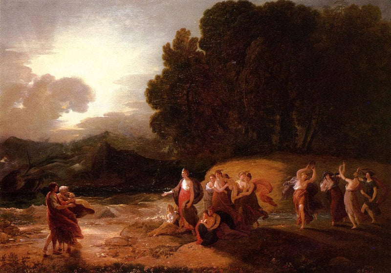 Calypso's Reception of Telemachus and Me by Benjamin West — Oil Painting Reproduction