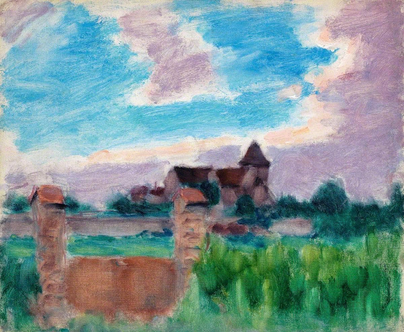 French Landscape with a Church by Roderic O'Conor — Oil Painting Reproduction