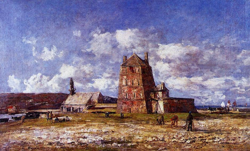 Camaret, the Jetty by Eugene Boudin — Oil Painting Reproduction