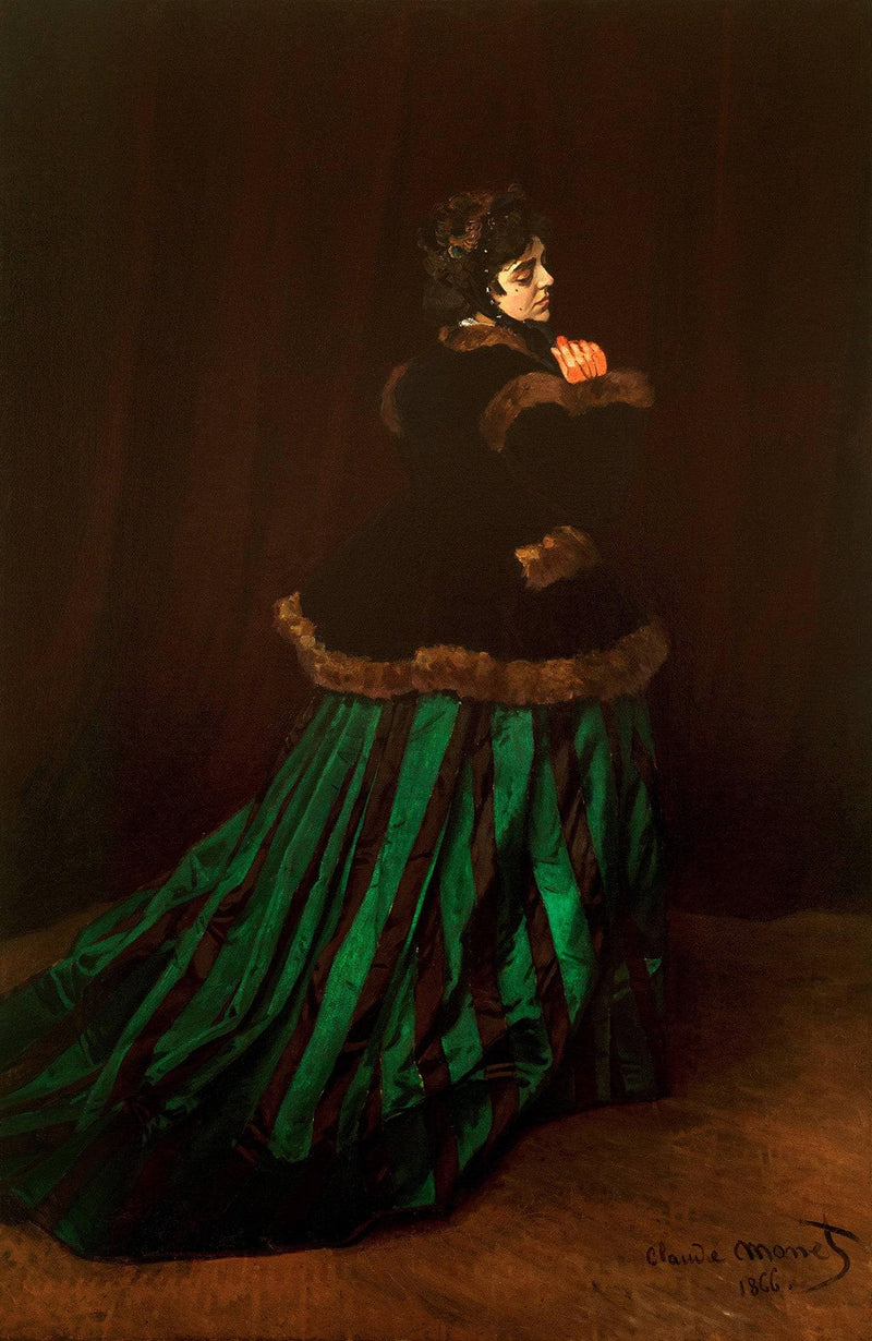 Camille (also known as The Woman in a Green Dress) by Claude Monet — Oil Painting Reproduction