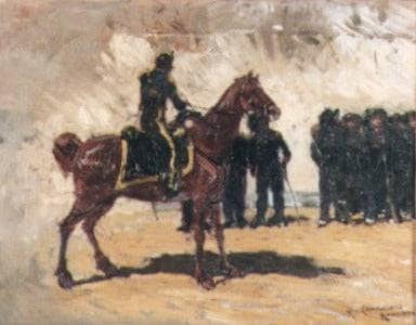 Italian Bersaglieri by Michele Cammarano — Oil Painting Reproduction