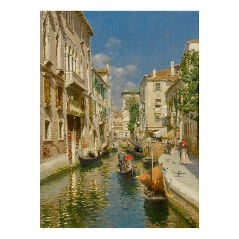 Canal Dona Onesta, Venice by Rubens Santoro — Oil Painting Reproduction