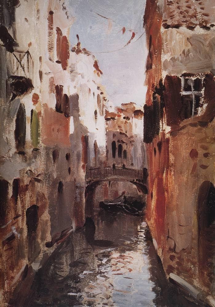 Canal in Venice by Isaac Levitan — Oil Painting Reproduction