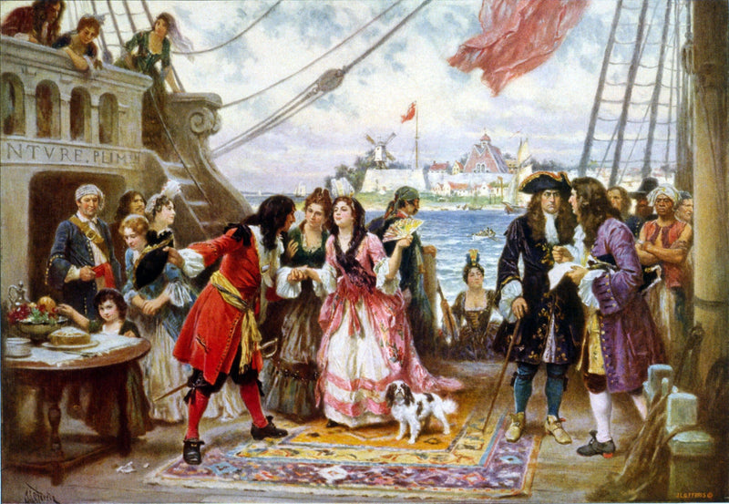 Captain Kidd in New York Harbor by Jean Leon Gerome Ferris — Oil Painting Reproduction