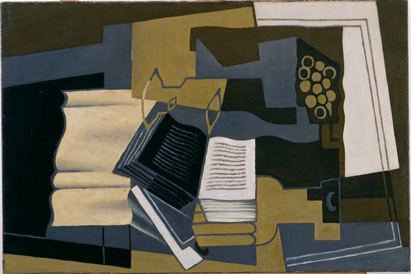 Carafe and Book by Juan Gris — Oil Painting Reproduction