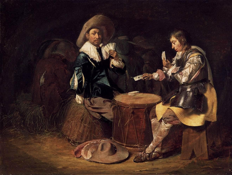 Card Playing Soldiers by Willem Cornelisz Duyster — Oil Painting Reproduction