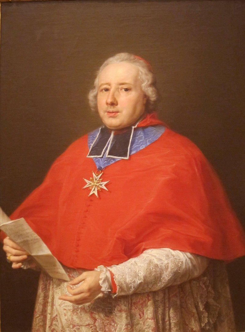Cardinal Etienne-rené Potier De Gesvres by Pompeo Batoni — Oil Painting Reproduction
