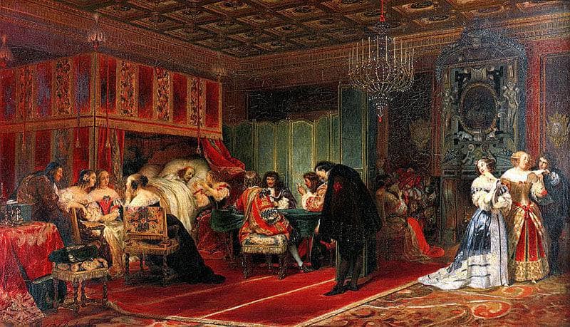 Cardinal Mazarin Dying by Paul Delaroche — Oil Painting Reproduction
