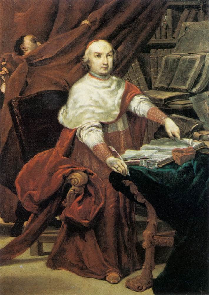Cardinal Prospero Lambertini by Giuseppe Maria Crespi — Oil Painting Reproduction