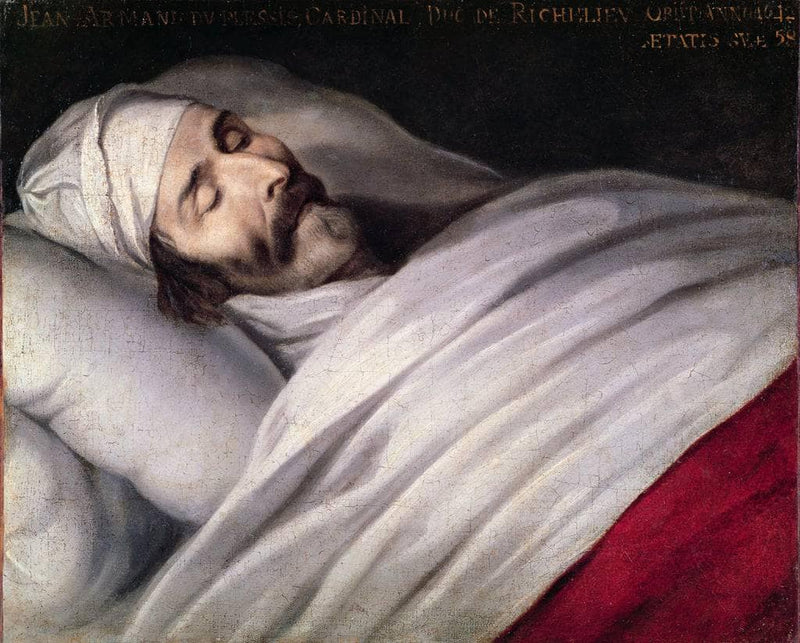 Cardinal Richelieu (1585-1642) on his Deathbed by Philippe de Champaigne — Oil Painting Reproduction