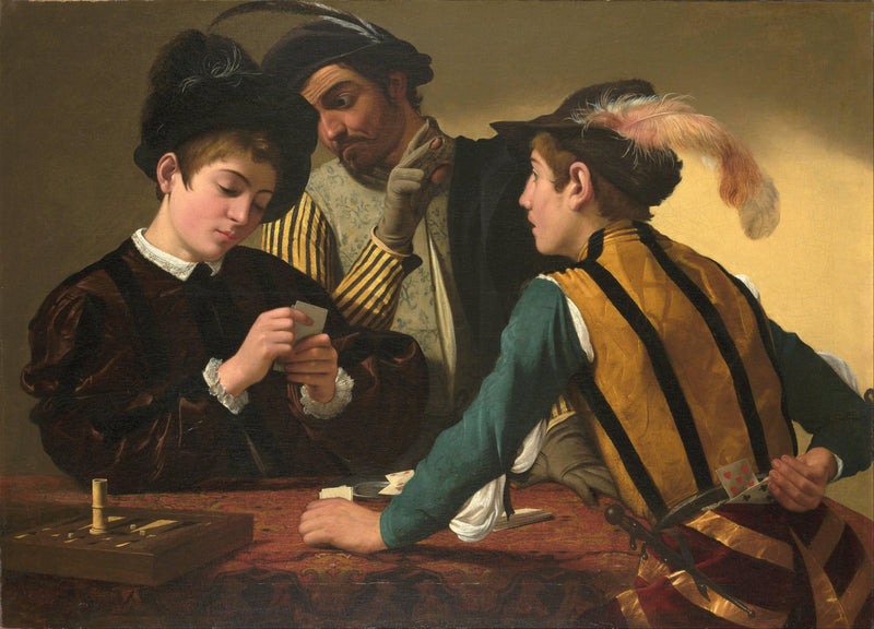 Cardsharps by Caravaggio — Oil Painting Reproduction