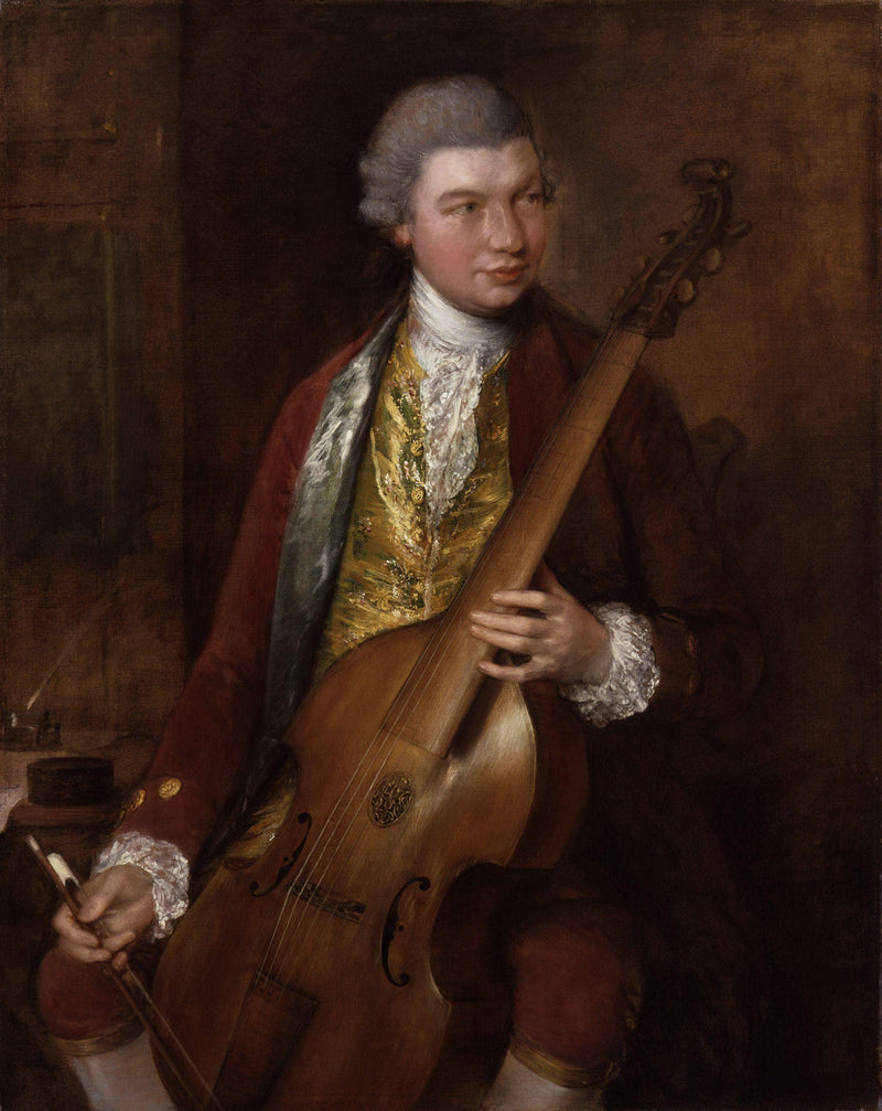 Carl Friedrich Abel by Thomas Gainsborough — Oil Painting Reproduction