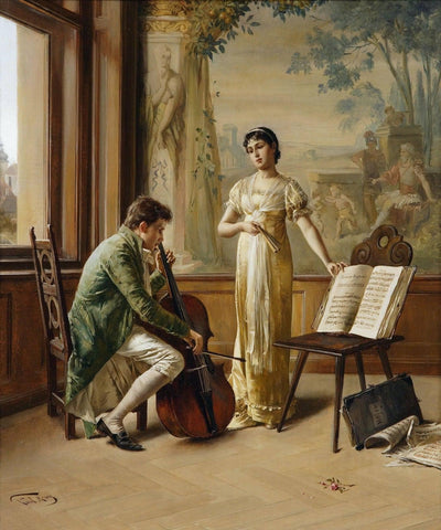 Studying the Master in modern living room