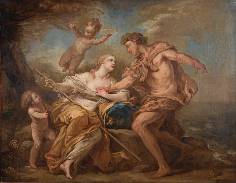 Bacchus and Ariadne by Charles-Andre van Loo (Carle van Loo) — Oil Painting Reproduction