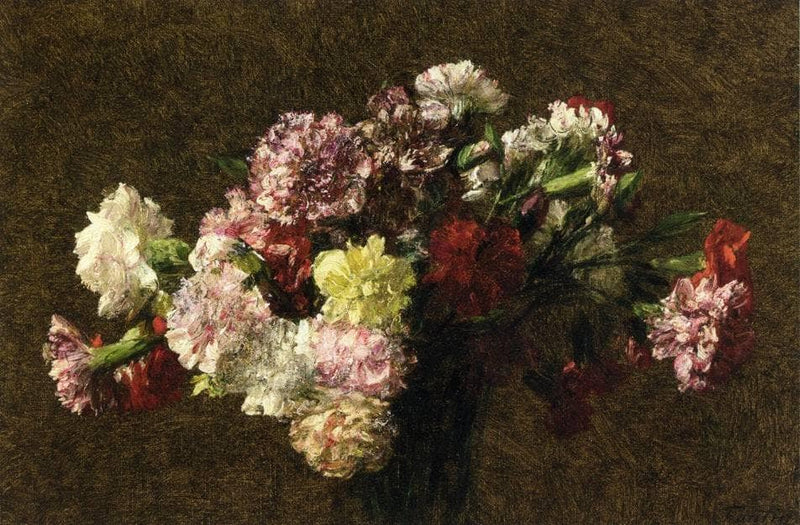 Carnations by Henri Fantin-Latour — Oil Painting Reproduction