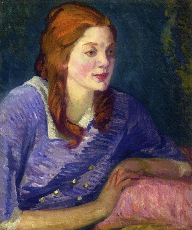 Carol with Red Curls by John French Sloan — Oil Painting Reproduction