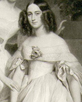 Caroline Elisabeth de Lagrange in apartment